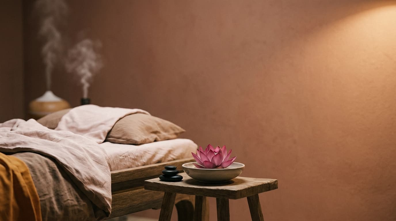 Ruhiger Massageraum bei Som Thaimassage in Bernried