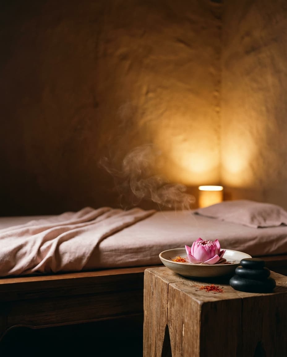 Ruhiger Massageraum bei Som Thaimassage in Bernried